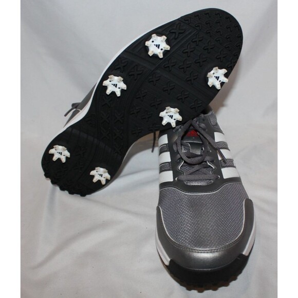 Adidas Tech Response 2.0 Gray White Mens Wide Spike Golf Shoes Sz 13.5 NIB